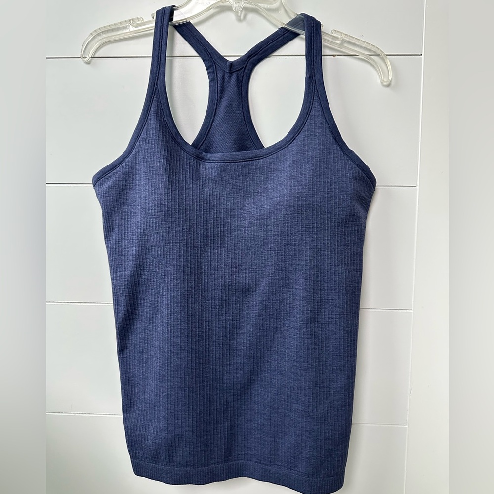 Lululemon ebb to street tank top built in shelf bra racer back top